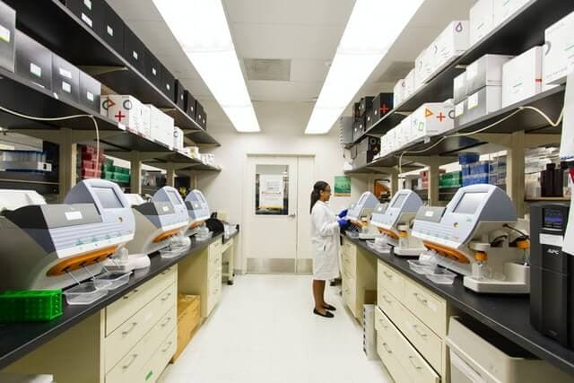Laboratory interior